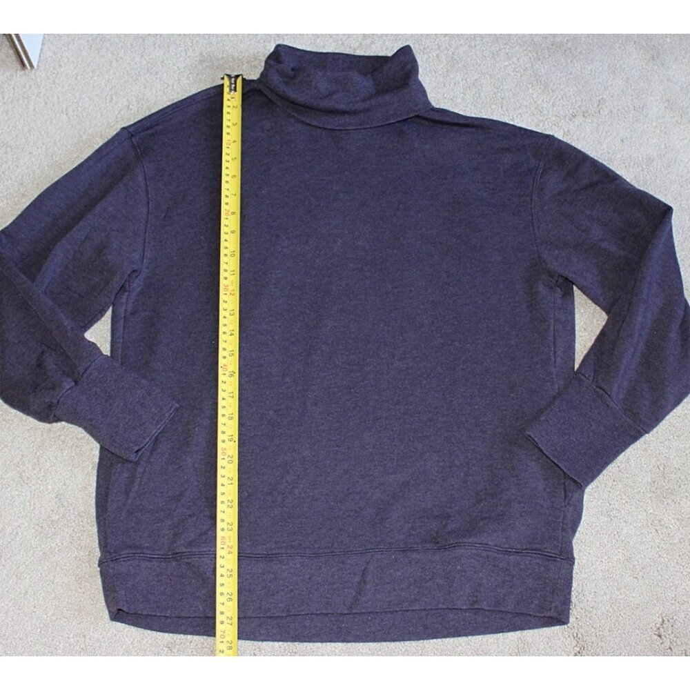 Athleta - Balance Cinch Turtleneck Sweatshirt in Crocus Violet Heather, L - Picture 9 of 11